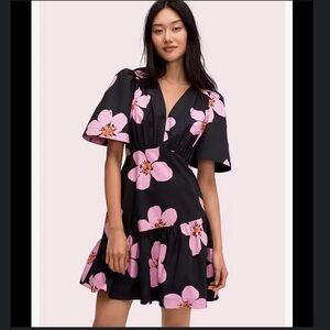 Kate Spade Floral Poplin Mini Dress
